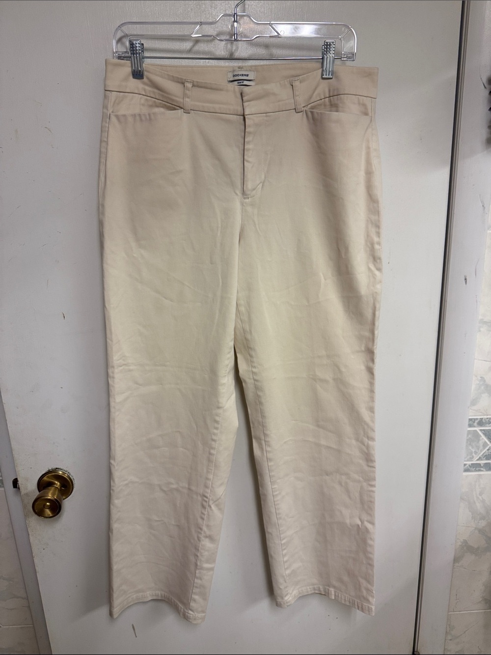 Dockers Light Cream Straight-Leg Chinos